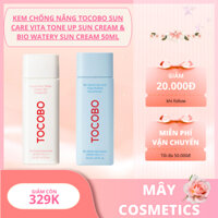 Kem Chống Nắng Tocobo Sun Care Vita Tone Up Sun Cream & Bio Watery Sun Cream 50ml