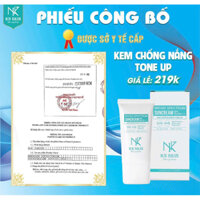 KEM CHỐNG NẮNG TONE UP KN SKIN. CHÍNH HÃNG CÓ TEM CHỐNG HÀNG GIẢ