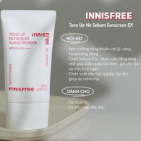 Kem chống nắng tone up innisfree nâng tông kiềm dầu hàng chính hãng