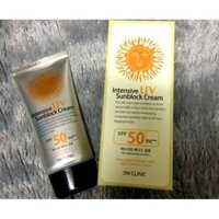 Kem Chống Nắng Tốt Nhất Intensive Uv Sunblock Cream 3W Clinic SPF 50++