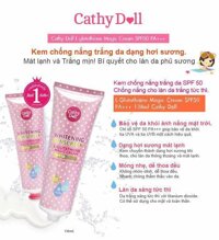 Kem Chống Nắng Trắng Da Cathy Doll L-Glutathione Magic Cream SPF50 PA+++ (138ml)