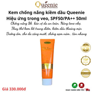Kem chống nắng trắng da Queenie Nutri-collagen Whitening Sun Cream SPF50 PA++ 50ml