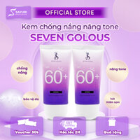 Kem Chống Nắng Trắng Da SEVEN GOLOUS - Kem Chống Năng Nâng Tone  Hàn Quốc SEVEN GOLOUS SPF 60+ PA +++