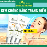 Kem Chống Nắng Trang Điểm Dưỡng Trắng Da I'm Nature SPF50/PA+++ Perfect Sunblock Cream 30gr