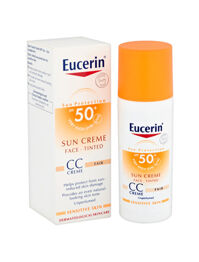 Kem chống nắng trang điểm Eucerin Sun Face Tinted CC Cream SPF 50 – 50ml, bảo vệ da, che khuyết điểm