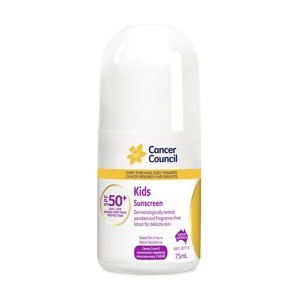 Kem chống nắng trẻ em Cancer Council Kids SPF 50+/PA ++++ 75ml