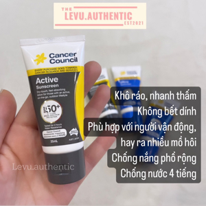 Kem chống nắng Úc dạng xịt Cancer Council SPF 50+ Ultra 200ml