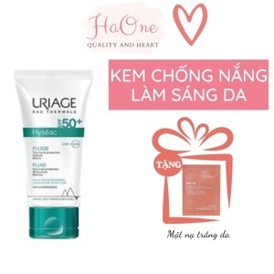 Kem chống nắng Uriage cho da dầu mụn Hyseac Fluide SPF 50+ - 50ml