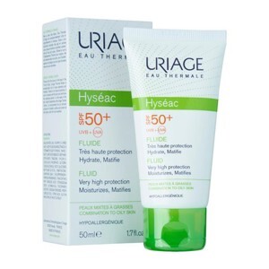 Kem chống nắng Uriage Hyséac Fluid SPF50+ 50ml