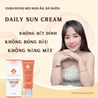 Kem chống nắng vật lý chống lão hóa và làm sáng da DAILY SUN CREAM Spf 50 + Pa +++