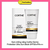 Kem Chống Nắng Vật Lý Corthe Dermo Protection ULTra Sun BLock SPF 50+ kiềm dầu chống tia UV bụi mịn cực tốt