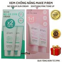Kem Chống Nắng Vật Lý, Hoá Học Nâng Tone, Kiềm Dầu Make P:rem UV Defense Me SPF50+ PA++++ 40ml