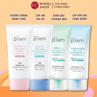 Kem Chống Nắng Vật Lý Hoá Học Nâng Tone Kiềm Dầu Make P:rem UV Defense Me SPF50+ PA++++ 50ml
