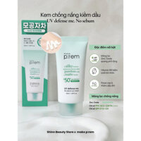 Kem chống nắng vật lý - kiềm dầu MAKE P:REM UV DEFENSE ME NO SEBUM SUN CREAM