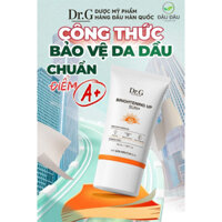 Kem chống nắng vật lý lai hóa học Dr.G Brightening Up Sun 50ml nâng tông kiềm dầu làm sáng da