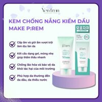 Kem chống nắng vật lý Make P:rem UV Defense Me No Sebum Sun Cream SPF50+ PA++++ 50ml nâng tone da