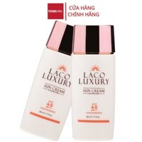 Kem chống nắng vật lý và hoá học Laco Luxury Sun Cream 50ml SPF45 PA++++ Lên Tone, Chống UVA, UVB, Không Nhờn, Kiềm Dầu