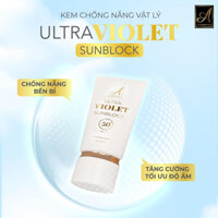 Kem chống nắng vật lý Acosmetics, nâng tone, kiềm dầu ultra violet sunblock