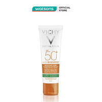 Kem Chống Nắng Vichy Capital Soleil SPF50 UVB UVA Matterend 3In1 Chống Ô Nhiễm&amp;Bụi Hàng Ngày 50ml