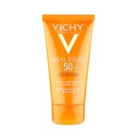 Kem Chống Nắng Vichy Ideal Soleil Velvety Face Sun Cream SPF 50+ Bảo Vệ Da, Chống Lão Hóa  50ml - Pháp Chính Hãng