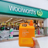 Kem chống nắng woolworths sunscreen SPF 50+ everyday lotion 100ml 500ml và 1 lít extaste