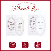 Kem chống nắng xịn xò Vivid Sun Fluid + Tone Up Be'Balance mẫu mới 2023 lọ tròn