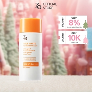 Kem chống nắng Za True White Ex Power Block UV SPF50+ PA+++ 50ml