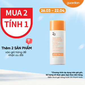 Kem chống nắng Za True White Ex Power Block UV SPF50+ PA+++ 50ml