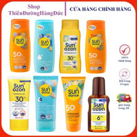 Kem chống nắng,Xịt chống nắng,Kem nhã nắng Sundance, Sun ozon spf 50 -200ml(có đủ bill)