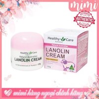 Kem Cừu Healthy Care Lanolin Cream with Vitamin E 100g Úc