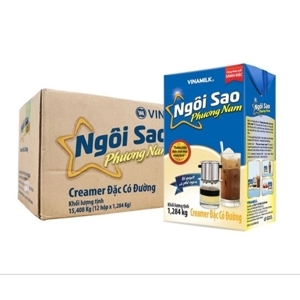 Kem đặc có đường Ngôi sao Phương Nam xanh biển thùng 12 hộp x 1284g