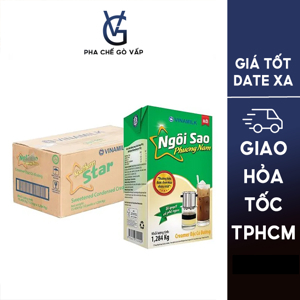Kem đặc có đường Ngôi sao Phương Nam xanh lá thùng 12 hộp x 1284g