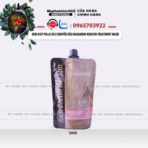 Kem dạng gel phục hồi tóc hư tổn Keratin Marsaroni Canada 500ml