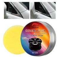 Kem đánh bóng kim loại Loại bỏ vết bẩn & oxy hóa 100g Chất tẩy sơn và oxy hóa đánh bóng kim loại cho bánh xe Chrome cản hdjvn