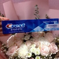 Kem đánh răng 3D Crest 170gr, Kem đánh răng 3D Crest White làm trắng răng 170gr