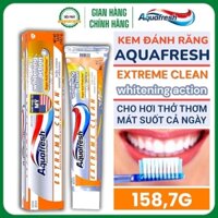Kem Đánh Răng AQUAFRESH Extreme Whitening Tuýp 158,7G - Làm Trắng Răng Tự Nhiên - AQUAFRESH CAM - AQUAFRESH Mỹ
