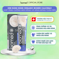 Kem Đánh Răng BIOMED CALCIMAX Organic Tăng Cường Tái Khoáng Hóa Men Răng, Hương Vị Bạc Hà Và Cỏ Xạ Hương The Mát 100G