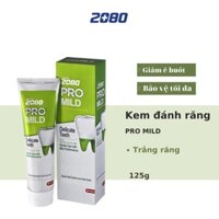 Kem đánh răng cao cấp Hàn Quốc 2080 Pro Mild Sensitive chuyên biệt chống ê buốt cho răng nhạy cảm 125g