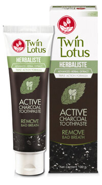 Kem Đánh Răng Cao Cấp Twin Lotus Thảo Dược 100ml - Thái Lan