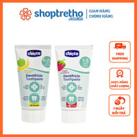 Kem Đánh Răng Chicco 3201 Hương Chuối Táo/Dâu, Dành Cho Bé Trên 6 Tháng Tuổi Shop Trẻ Thơ