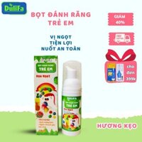 Kem đánh răng cho bé nuốt được Dulifa hương kẹo, thơm miệng, sạch mảng bám, giảm sâu răng 60ml