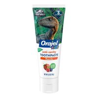 Kem đánh răng cho bé Orajel Jurassic World Berry Blast anti-cavity fluoride Toothpaste 4.2Oz 119g