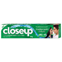 Kem Đánh Răng Close Up Thơm Mát Bất Tận 3 Cực Bạc Hà 140g