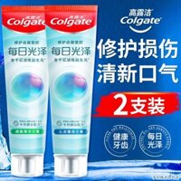 Kem đánh răng Colgate Daily Brightening Mint 160g dung tích lớn, hơi thở thơm mát, fluoride chính hãng