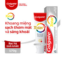 Kem đánh răng Colgate diêt vi khuân Total Clean Mint hương bac ha bảo vệ toàn diện 12h 170gtuýp