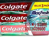 Kem đánh răng Colgate MaxFresh with whitening Breath strips(6.0oz/170g)