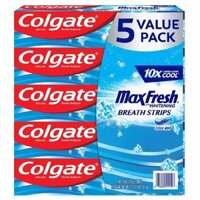 Kem đánh Răng Colgate Maxfresh Whitening Breath Strips Cool Mint 206gr