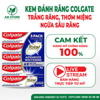 Kem Đánh Răng Colgate Total Advanced Whitening Của Mỹ – Trắng Răng, Thơm Miệng, Ngừa Sâu Răng