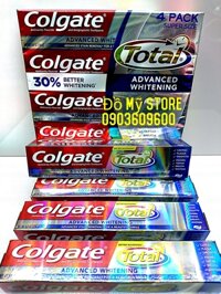 Kem đánh răng Colgate Total Advanced Whitening của Mỹ 226g