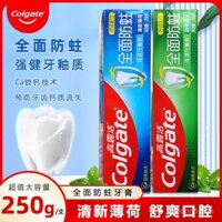 Kem đánh răng Colgate Total chống sâu răng với florua 250g gói gia đình, tăng cường sức khỏe răng, mùi bạc hà tươi mát
